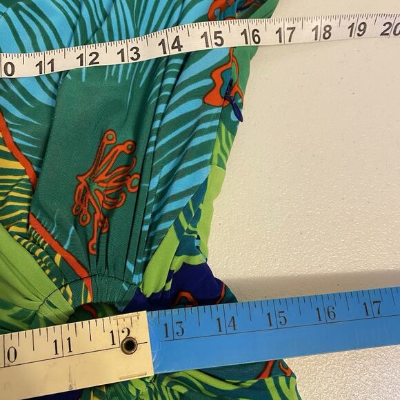 Jones New York Artsy Colorful Sheath Dress Ruched Elegant Event Evening Party 8 - Picture 2 of 10